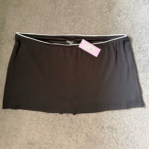 Wild Fable Black Skirt with White Lace Trim